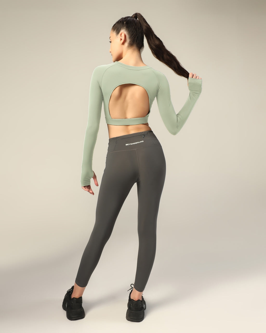 Long Sleeve Crop top - Pista