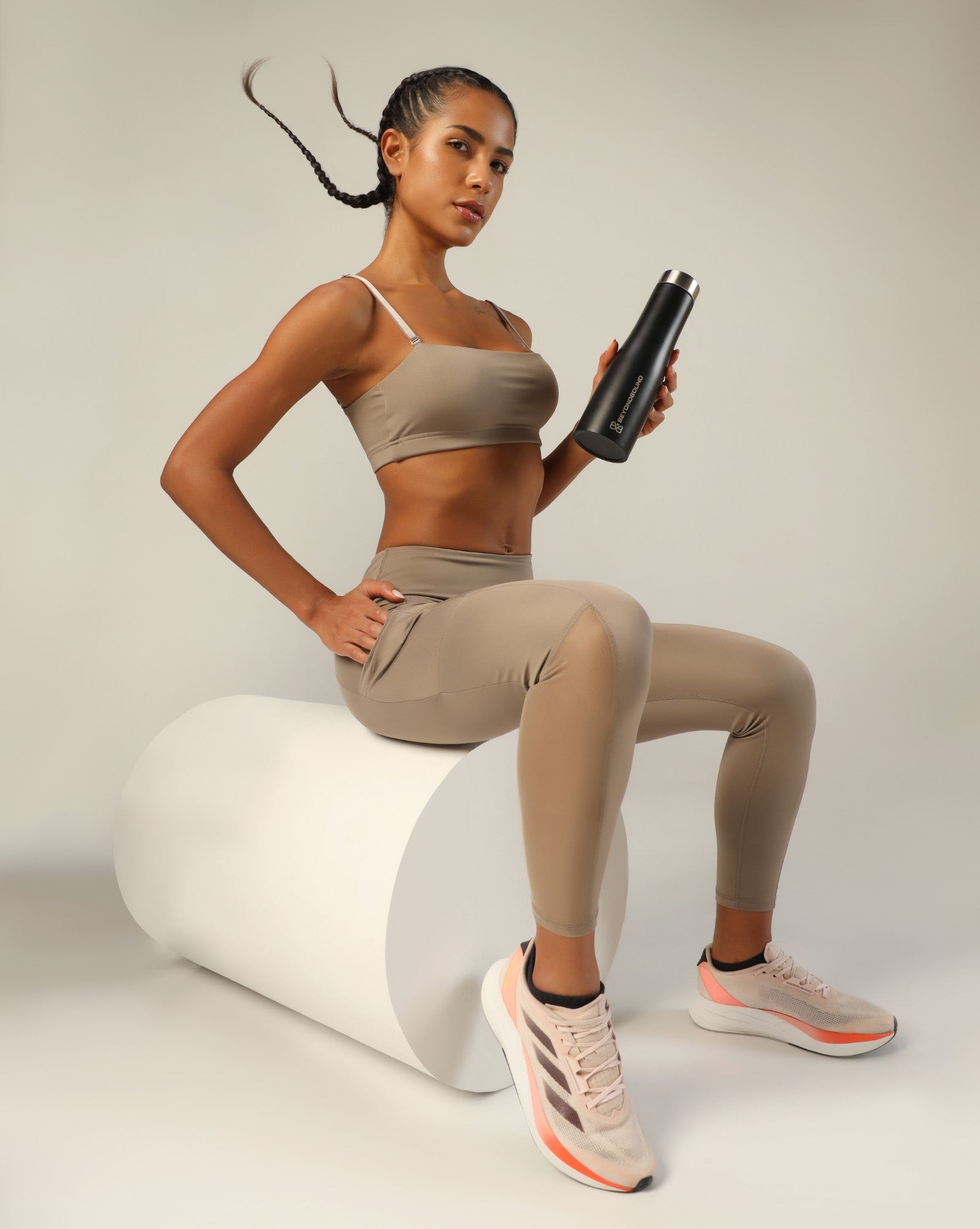 Go-To Bandeau Sports Bra - Beige