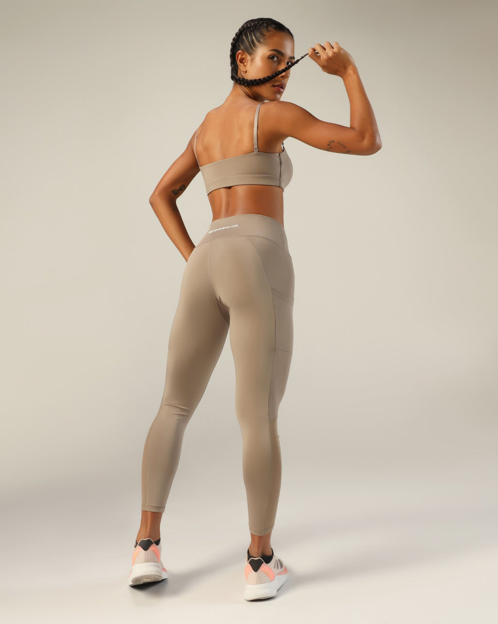 Go-To Bandeau Sports Bra - Beige