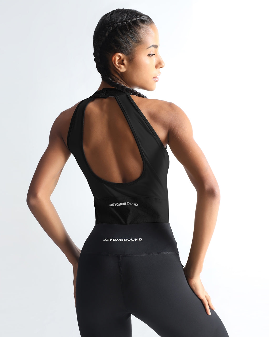 Halter Neck Bodysuit - Black