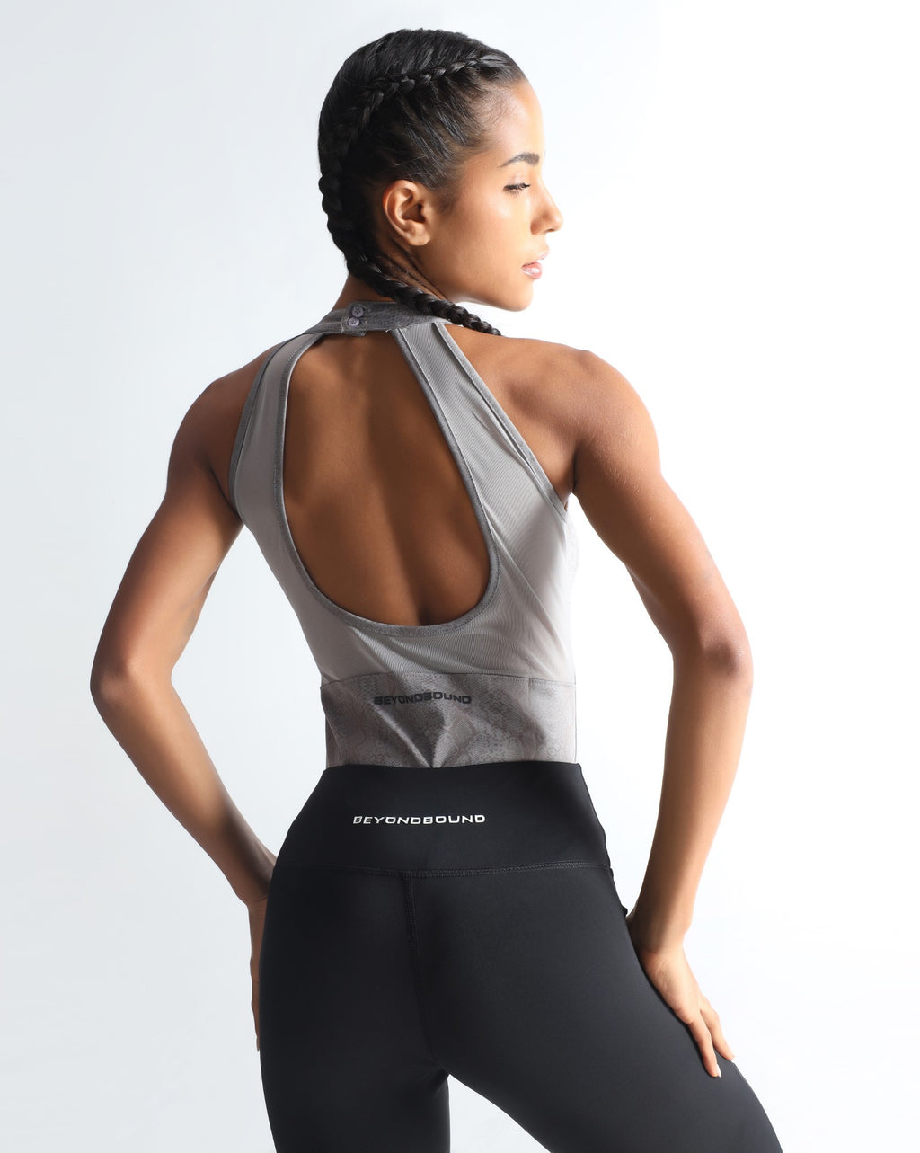 Timeless Halter neck bodysuit - Grey