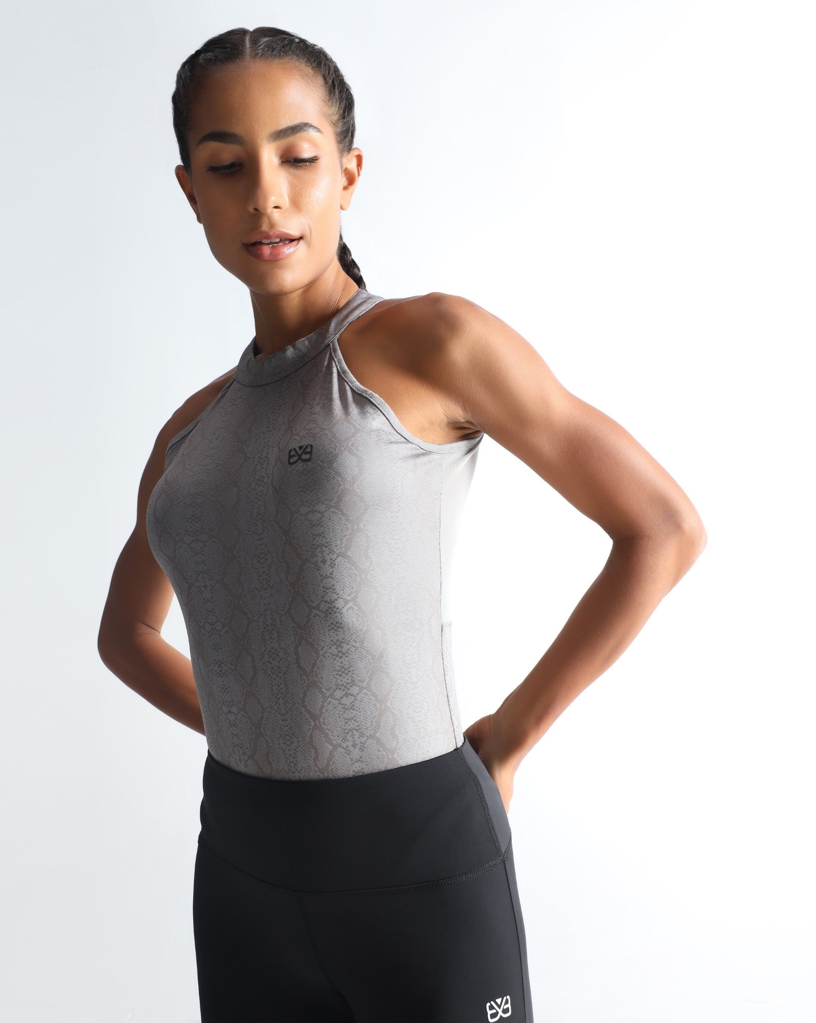 Timeless Halter neck bodysuit - Grey