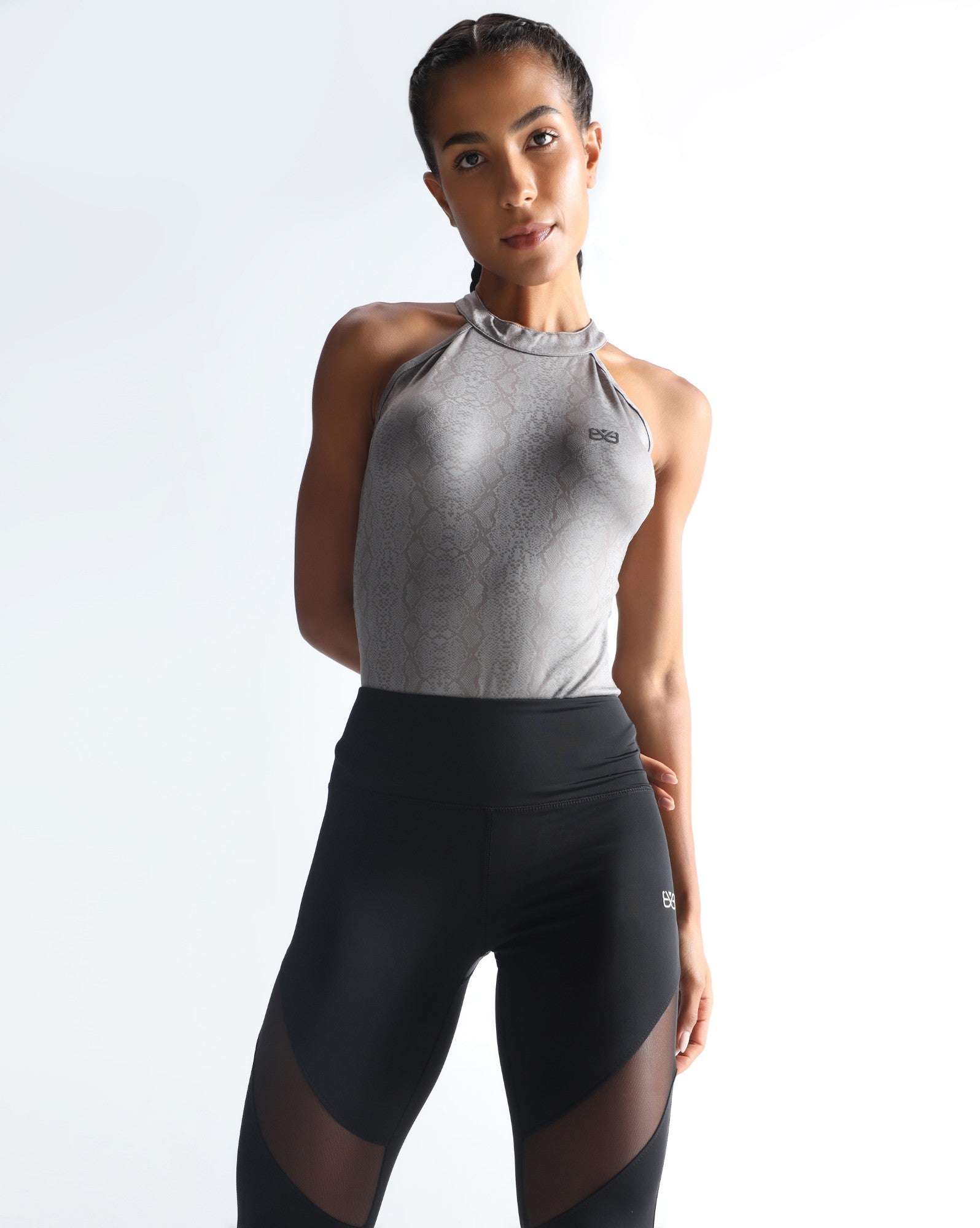 Timeless Halter neck bodysuit - Grey
