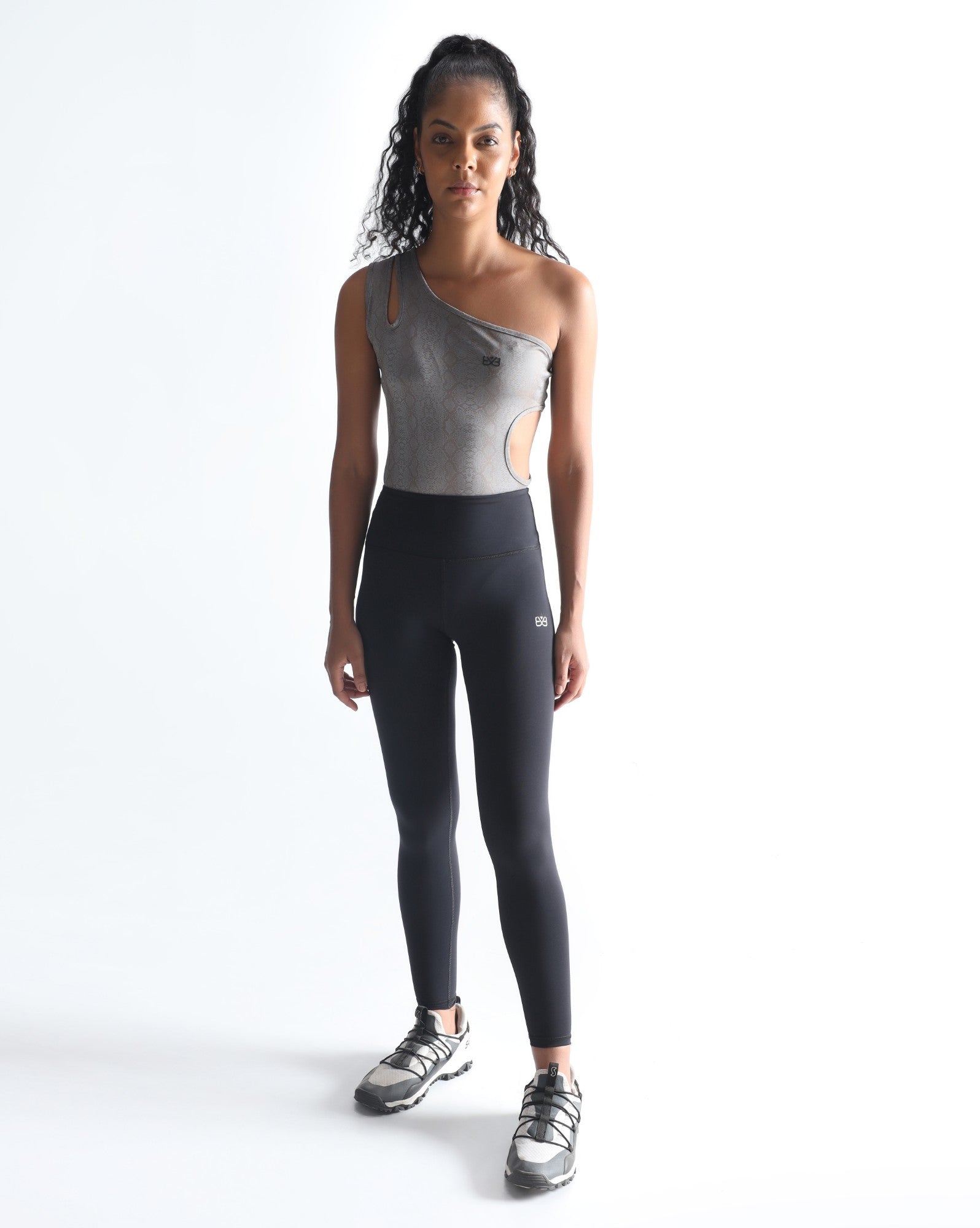 One shoulder bodysuit - Grey