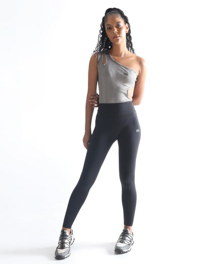 One shoulder jumpsuit - Grey