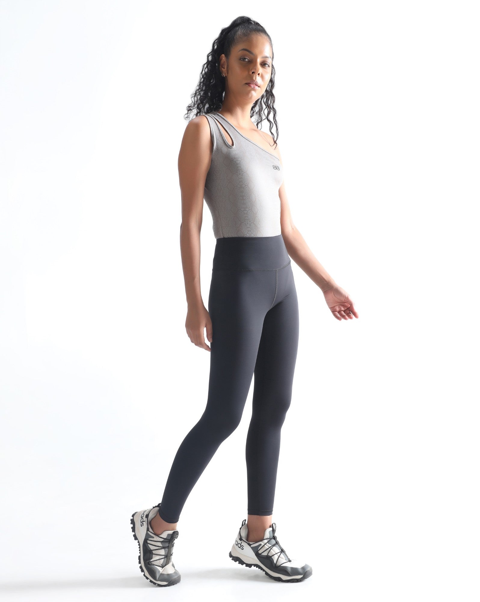 One shoulder bodysuit - Grey
