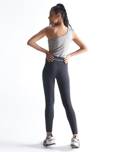 One shoulder jumpsuit - Grey