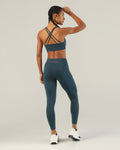 Go-To Crossover Sports Bra - Airforce blue