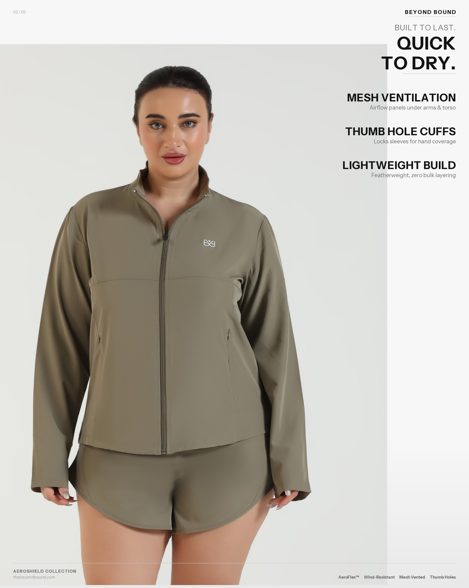 AeroShield Jacket - Rice Grey