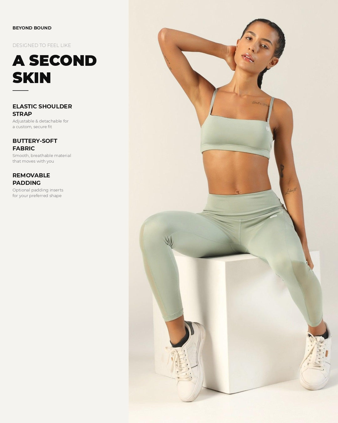 Go-To Bandeau Sports Bra - Pista
