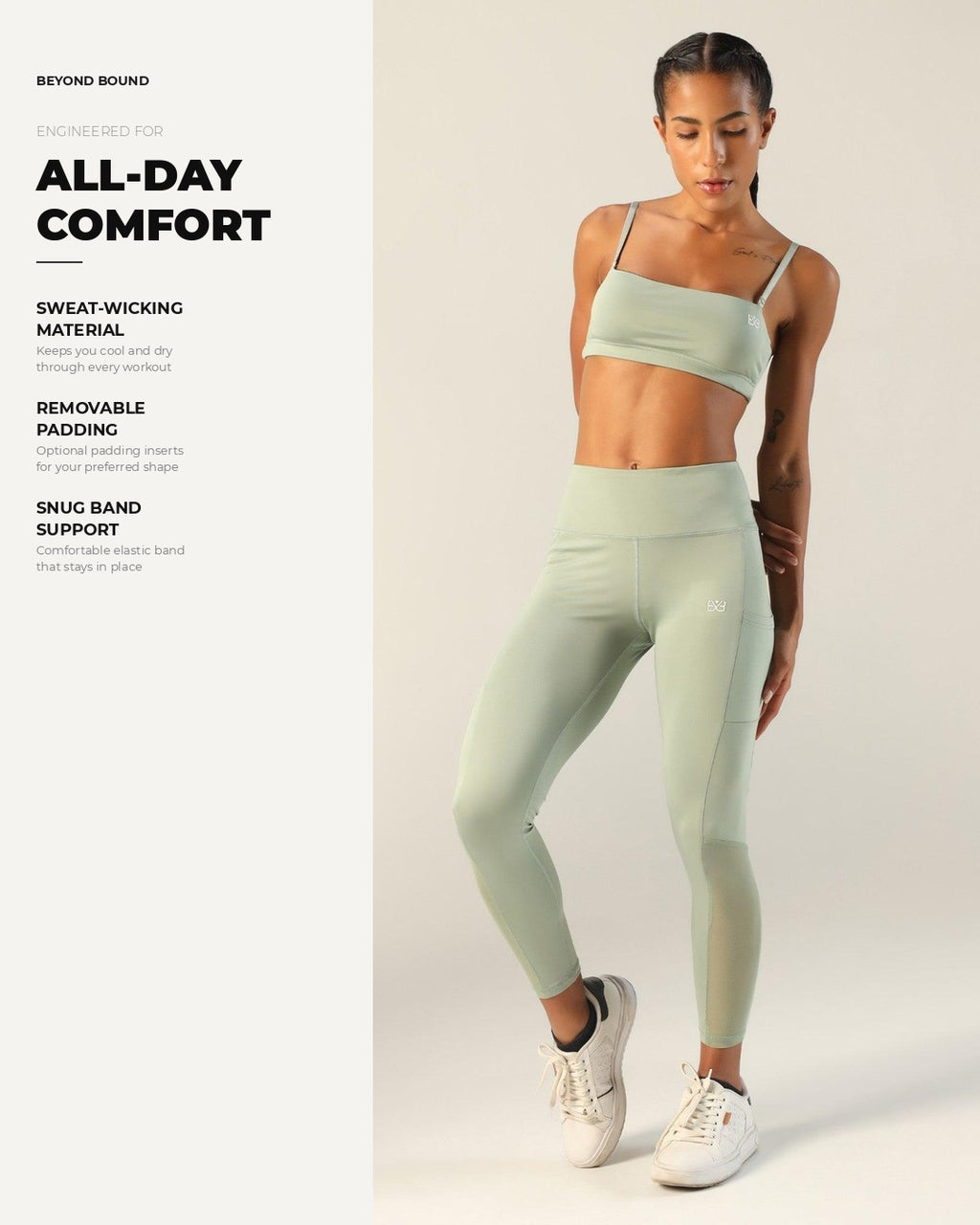 Go-To Bandeau Sports Bra - Pista